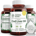 Natural Nutra Norwegian Cod Liver Oil Supplement Helps to Maintain Skin Helps Maintain Body Density Eye Health &amp Nerve Function Promotes Dental Health Supports Cardiovascular Health 250 Soft