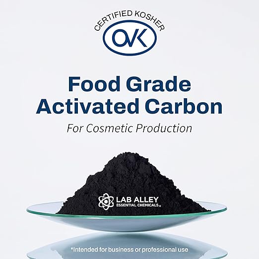 Lab Alley Activated Carbon (Charcoal) Powder Food Grade Kosher Coal Based Great for Water Filtration Detox Skin Care and DIY Uses (5 Pounds)