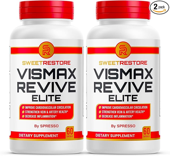 (2 Pack) SweetRestore Vismax Revive Elite Capsules Official Vismax Revive Support Supplement With Premium Ingredients All Natural Advanced Formula for Overall Health &amp Wellness Reviews (120Capsu