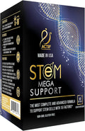 ACTIF Stem Cell Mega Support with 15 Factors - Non-GMO 2 Month Supply Made in USA