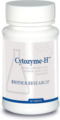 Biotics Research Cytozyme H Glandular Cardiovascular Support Bovine Heart Concentrate Promotes Muscular Support Boosts Energy SOD Catalase Potent Antioxidant Activity 60 Tablets