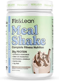 Fit &amp Lean Meal Shake Fat Burning Meal Replacement Protein Fiber Probiotics Chocolate 1lb 10 Servings Per Container