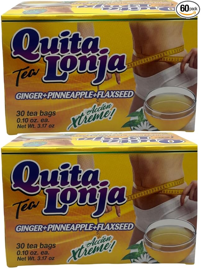 Quita Lonja Tea (2-pack) Jegibre + Piña 30 Bags (Accion Xtreme) BAJA PANZA