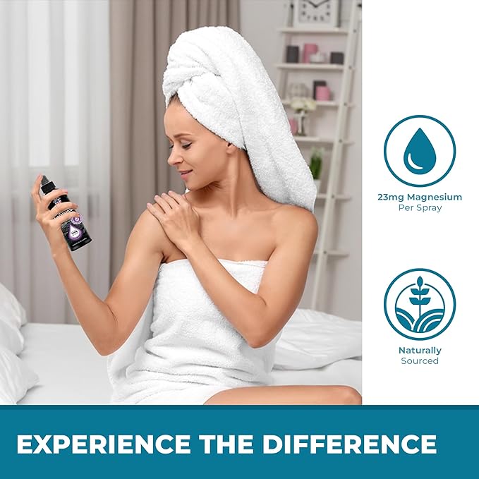 Aromasong Magnesium Spray Lavender - Extra Strength 2 Pack of (23mg in Each Spritz) 8 Oz Natural and Pure Magnesium Oil Spray - Made in The USA - for Leg Discomfort and Promotes a Calm Sleep