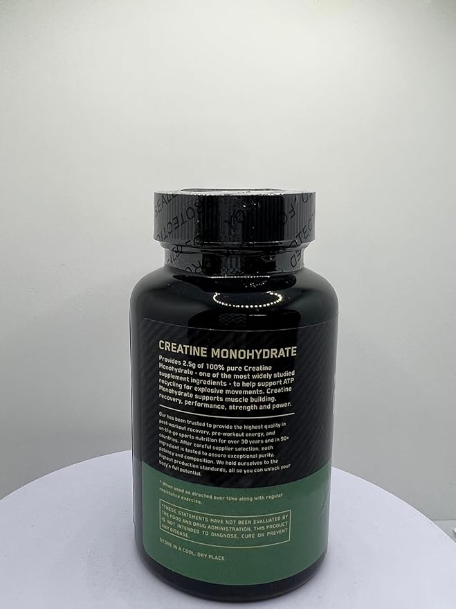 Micronized Creatine Monohydrate Capsules 2.5g 60 Count for Muscle Building Support