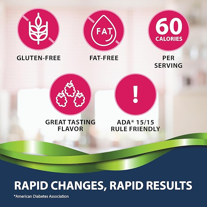 TRUEplus Glucose Tablets Chewable Raspberry Flavor 15g Fast-Acting Carbohydrates Fat Free Gluten Free Raise Low Blood Sugar and Boost Energy 50 Count 12 Bottles