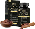 High Flavanol Cocoa Powder Supplement with 1200mg Flavanols &amp Flavonoids (600mg Epicatechin) for Heart Health Nitric Oxide Support &amp Energy 10X More Flavanols Than Regular Cocoa Powder (01)