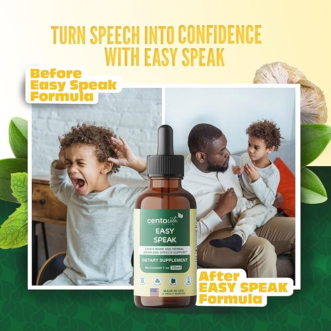 Easy Speak Brain Boost for Kids - Cognitive Support for Children Enhance Focus Language Development &amp Brain Function SupportSpeech Boost for Children