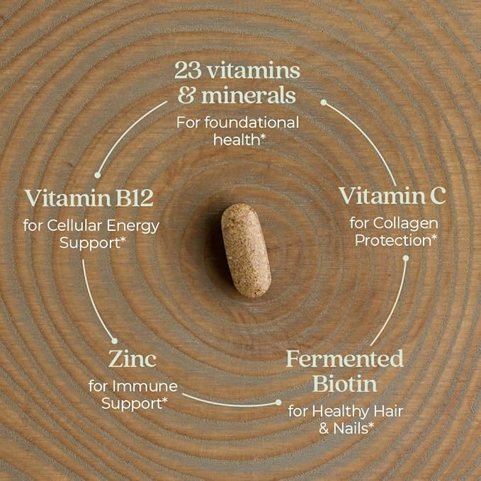 New Chapter Women’s Multivitamin Iron B6 B12 Biotin for Hair Growth D3 Vit C Zinc for Immune &amp Stress Support Gentle on an Empty Stomach One Daily Non-GMO Gluten-Free 18+ 72 Tablets