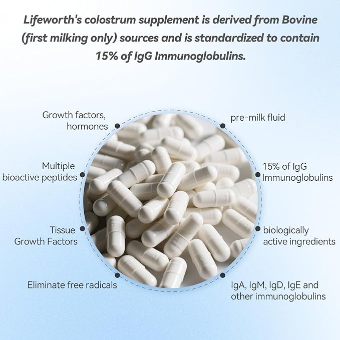 Colostrum-Colostrum Powder-Colostrum Supplement Grass Fed Gut Health Bloating Immunity Skin &amp Hair Contains Bioactive Nutrients Keto Gluten &amp Fat Free (Unflavored | 30 Servings)