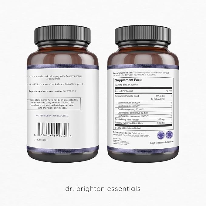 Dr. Brighten Women’s Probiotic - Probiotics Prebiotics with Antioxidants &amp Sunfiber for Healthy Hormones Balanced Female Microbiome Ovaries and Immune Health - 60 Capsules