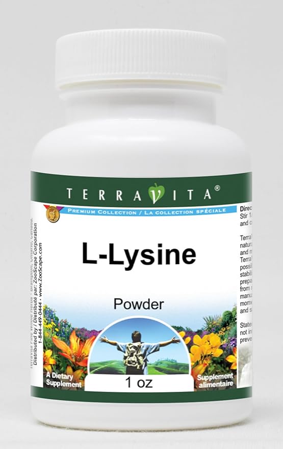 Terravita L-Lysine Powder (1 oz ZIN: 514863) - 3 Pack