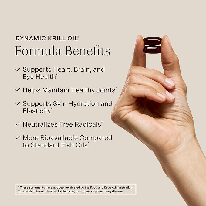 Stonehenge Health Dynamic Krill Oil 1600mg – Triple Strength Antarctic Omega-3 Supplement with EPA DHA Phospholipids &amp 2mg Astaxanthin – Supports Heart Brain Skin Joint &amp Eye Health – 60