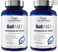 1MD Nutrition GutMD - L-Glutamine and Prebiotic for Gut Integrity | Promote Digestive Tract Health | 90 Capsules (2-Pack)