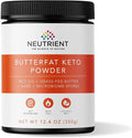 Neutrient Keto MCT Oil Powder | with Coconut Sourced MCT Oil &amp Ghee with Grass Fed Butter | Delicious Morning Keto Coffee Creamer for Ketosis Support | Fuel for Body &amp Brain