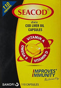 Merck SevenSeas Original Cod Liver Oil Capsules- 500 Pieces - Free EXPEDITE Shipping