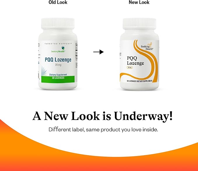 Seeking Health PQQ Lozenge - Support Energy &amp Healthy Aging with Antioxidant Supplement - 20 mg 30 Lozenges