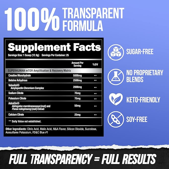 ALPHA LION Superhuman Post Post Workout Recovery Fast Acting Post Workout for Men &amp Women (25 Servings Curlin Candy)