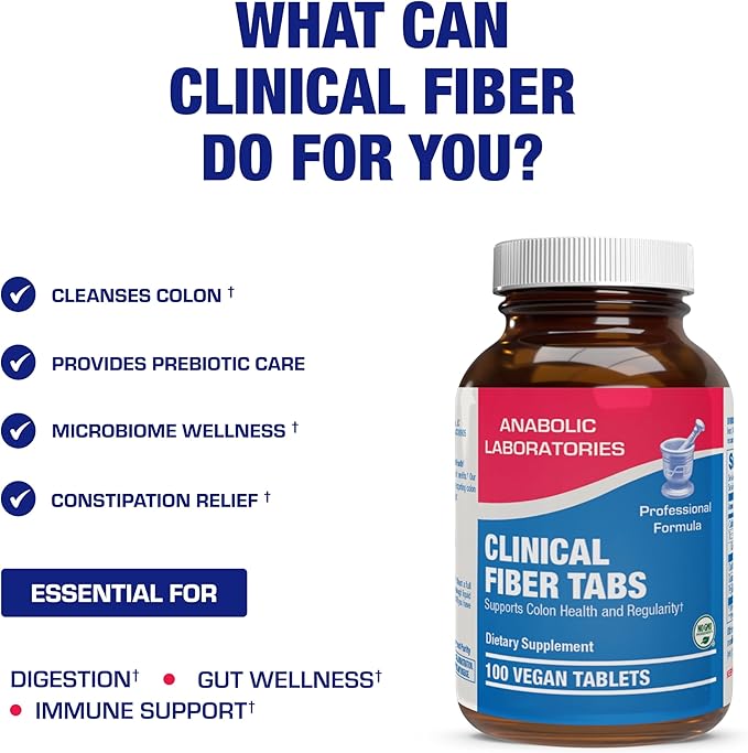 Soluble and Insoluble Fiber Supplement Pills - Clinical Formula Psyllium Husk Fiber Pills for Women &amp Men with Oat Fiber for Regularity Constipation &amp Colon Cleanse Support - Vegan &amp Glute