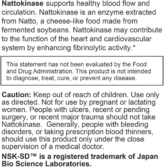 Enhanced Garlic EDTA and Nattokinase NSK-SD. Cardio Cleansing Health Bundle (Two Items)