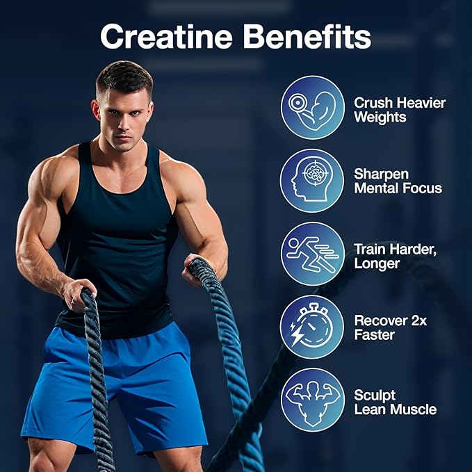 Creatine Gummies for Men &amp Women - Creatine Monohydrate Gummies 5g Muscle Builder Energy Boost &amp Pre-Workout Supplement Low Sugar Taurine Chewable Gummy 2 Pack