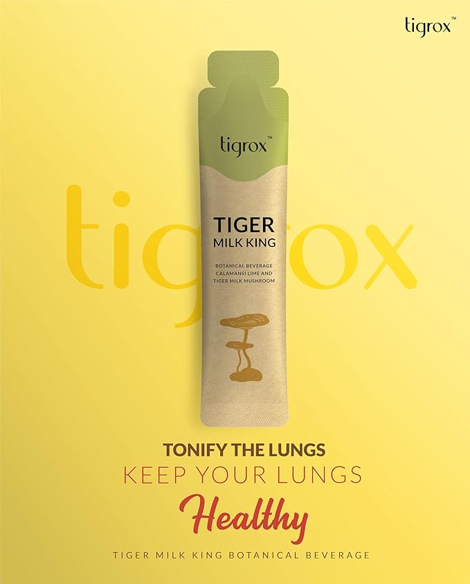 WELLOUS Tigrox Tiger Milk King Loquat Botanical Beverage for Digestive Balance Immune 20 Sachets/Box (Pack of 4)