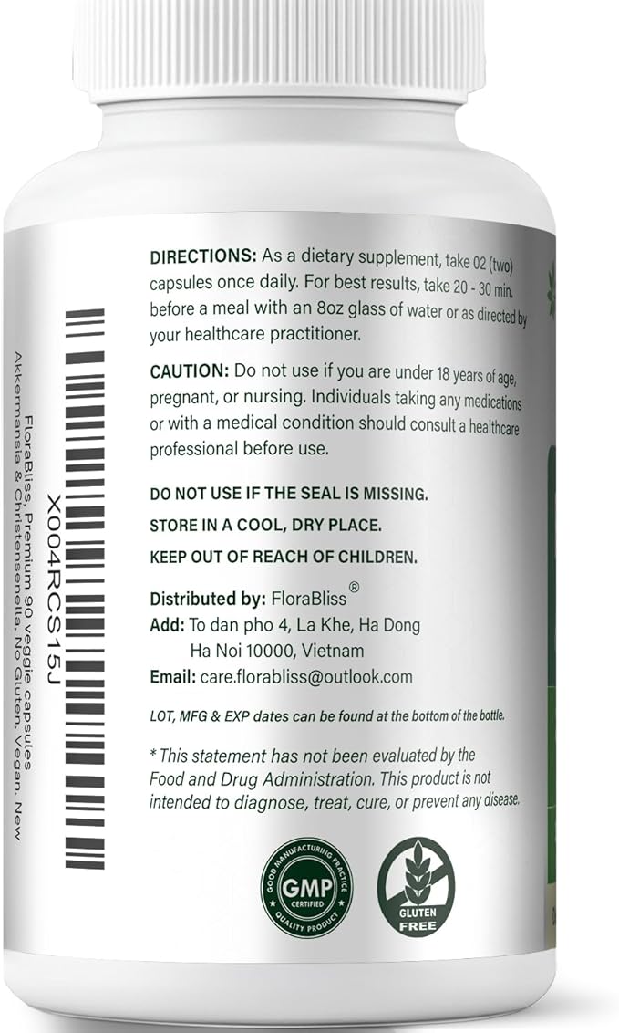 FloraBliss Rhodiola Rosea with Ashwagandha KSM-66 L-Theanine Holy Basil &amp Black Pepper - 90 High Potency Vegan Capsules - 45-Day Supply