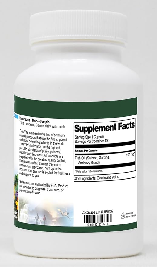Fish Oil - 450 mg (100 Capsules ZIN: 520137)