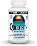 Source Naturals Quercetin with Bromelain Respiratory and Immune Support* - 500 mg per Capsule 1000 mg per Serving - 120 Vegan Capsules