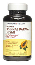 American Health Original Papaya Enzyme Tablet - 250 per Pack - 6 Packs per case.