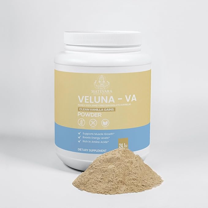 Veluna VA Pure3 Whey Protein Isolate Powder |24.1oz (683g)