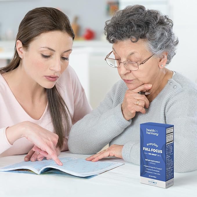 Everyday Full Focus - 8 Super Antioxidants for Cognitive Support (Omega-3 DHA Phosphatidylcholine &amp Phosphatidylserine) &amp utilizes VESIsorb® (60 ct)