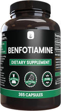 PURE ORIGINAL INGREDIENTS Benfotiamine (365 Capsules) No Magnesium Or Rice Fillers Always Pure