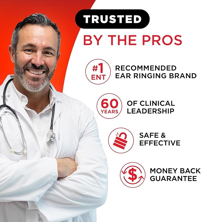 Lipo Flavonoid Ear Ringing - Doctor-Recommended for Ringing Ears – Clinically Proven Lemon Bioflavonoid Complex with Vitamins C B1 B2 B6 B12 &amp Calcium - 100 Caplets
