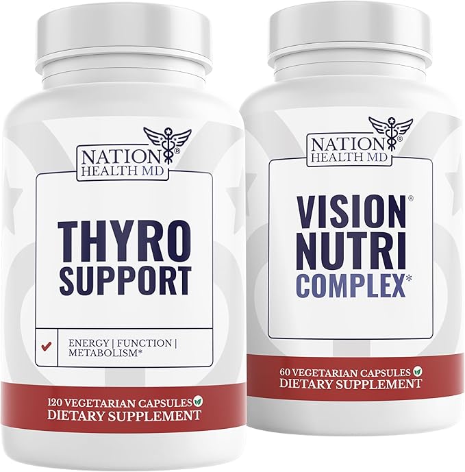Thyro Support and Nation Health MD Vision Nutri Complex