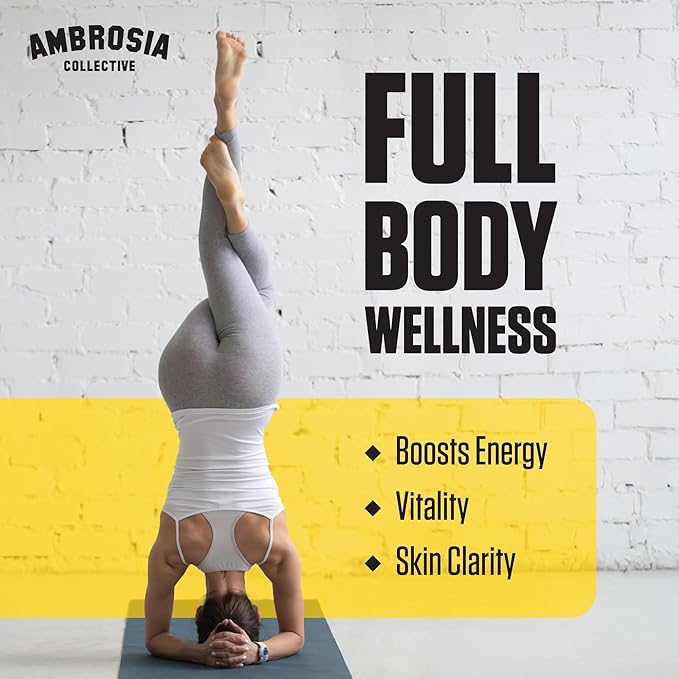 Ambrosia Superfood Organ &amp Cycle Support Powder | Liver &amp Kidney Support with Milk Thistle Red Yeast Rice &amp CoQ10 | 13 Superfood Ingredients | 30 Servings | Sour Gummy Candy