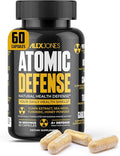 Atomic Defense – Natural Health Defense Formula - Organic Seamoss Capsules w/Cumin Extract Turmeric &amp Honey Powder – Plant-Based Herbal Supplements for Immune Support – 60 Count