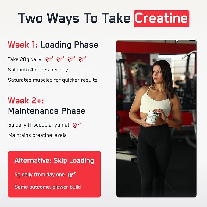 SteelFit Creapure Pure Creatine Monohydrate Powder for Men &amp Women Watermelon - Flavored Creatine Gym Workout Supplements for Lean Muscle Gain Brain Health &amp Strength Building - 30 Servings