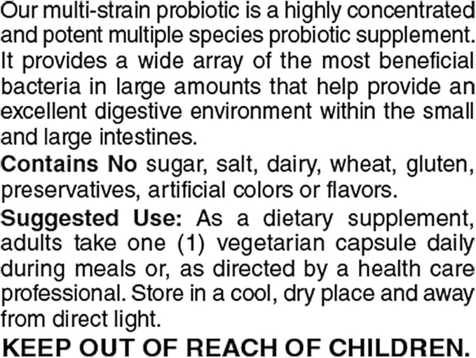 Holly Hill Health Foods Suprema Dophilus 120 Vegetarian Capsules