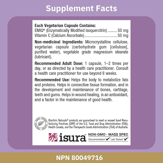 Bioclinic Naturals - EMIQ Activated Quercetin 60 vcaps