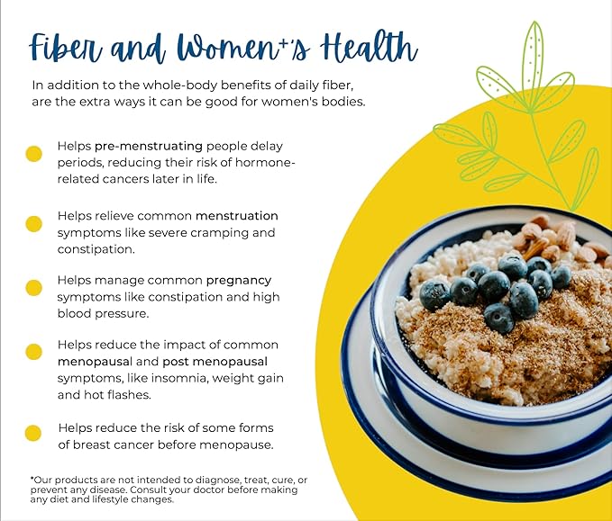 All-Natural Organic Fiber Powder Supplement Plant-Based Whole Food Ingredients No Artificial Colors or Flavors