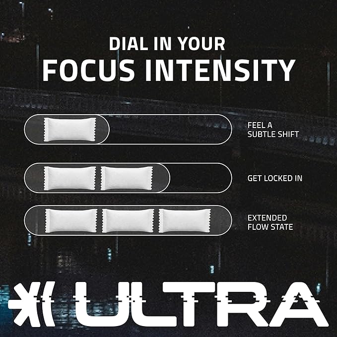 Ultra Focus Nootropic Pouches (Wintergreen 3 Cans) Nicotine-Free Caffeine-Free Enfinity Paraxanthine Vitamin B6 + B12 L-Theanine Alpha-GPC Ginseng Plant-Based Energy Pouches