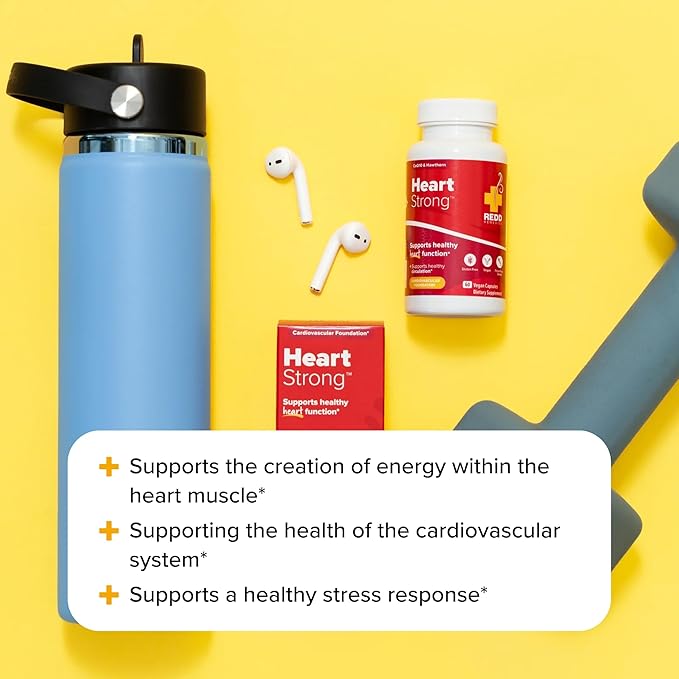 Redd Remedies Heart Strong Supports Cardiovascular Health 60 Tablets