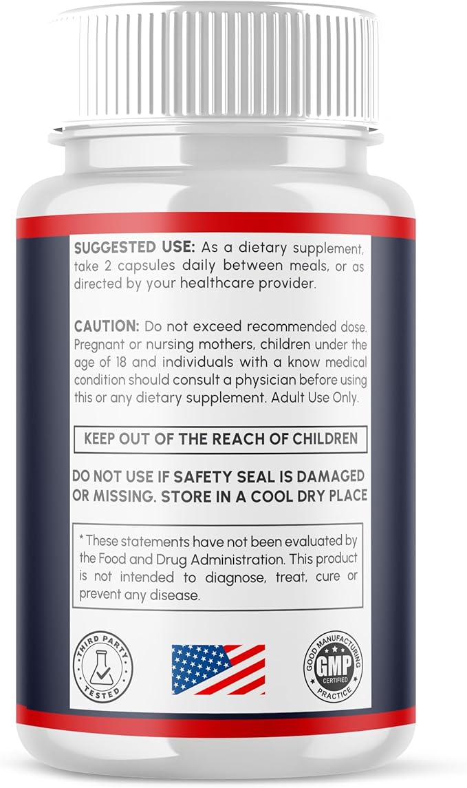 Bio Glyco Capsules Official BioGlyco Blood Health Support Pills with All Natural Ingredients Advanced Formula Blood Optimizer with Maximum Strength Premium Vitamins for Women &amp Men (60 Capsules)