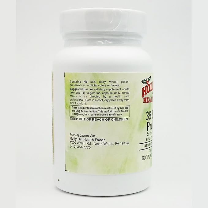 Holly Hill Health Foods 35 Billion Probiotic 60 Vegetarian Capsules