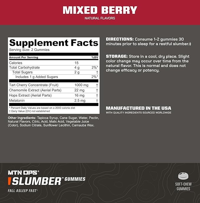 MTN OPS Slumber Vitamin D3 + K2 &amp Immune Gummies Bundle