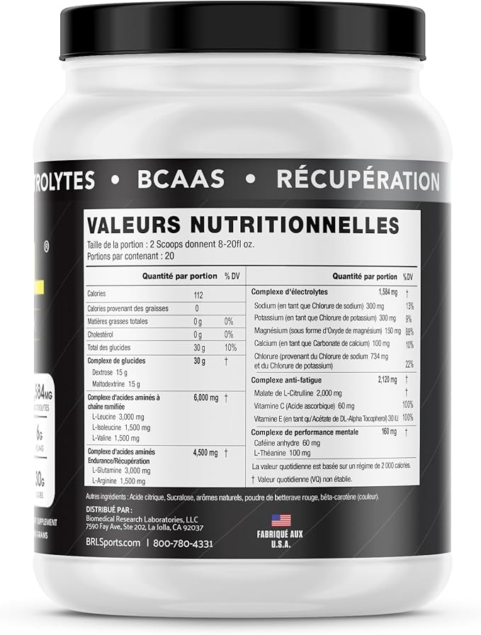 3-in-1 Endurance and Recovery Hydration BCAA Electrolyte Enhanced Drink (Wild Berry)…