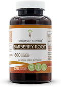 Secrets of the Tribe Barberry Root 120 Capsules Made with Vegetable Capsules and Barberry (Berberis Vulgaris) Dried Root Bark (120 Capsules)