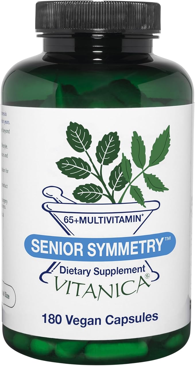 Vitanica Senior Symmetry 65 Years and Up Multivitamins and Minerals Vegan 180 Capsules
