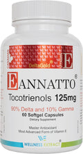 WELLNESS EXTRACT Eannatto Tocotrienols Vitamin E Supplements Tocopherol Free Non-GMO Gluten Free &amp Antioxidant (125MG 60 Softgels)